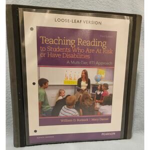 Teaching Reading to Students at Risk or w/ Disabilities 3rd Ed RTI (Loose-Leaf)